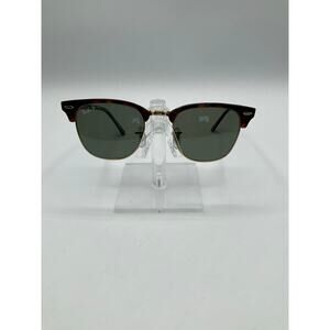 Pre-Owned Ray Ban RB 3016 Polarized Clubmaster Sunglasses- Brown/Black/Gold